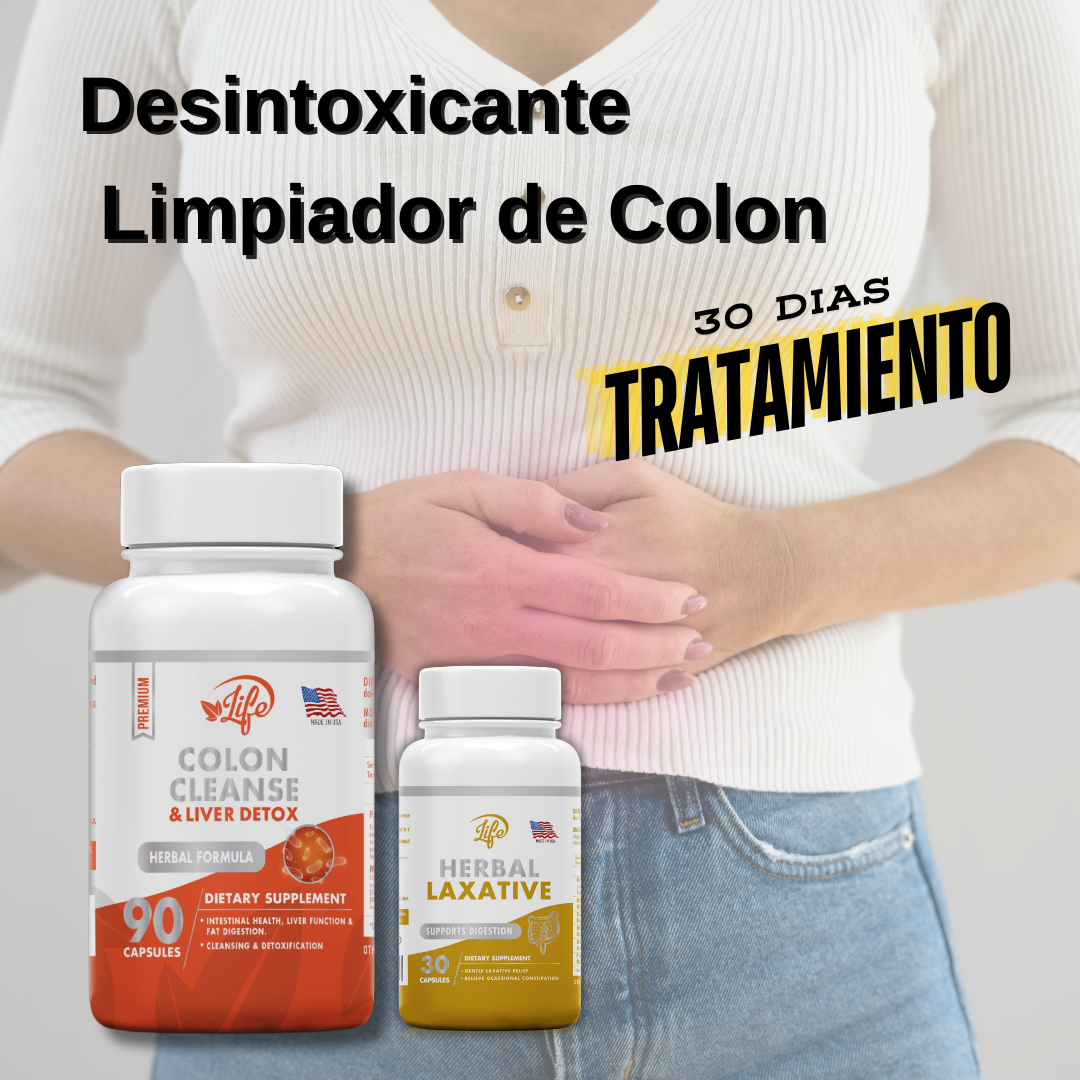 Limpieza interna y la desintoxicación del organismo. Combo limpiador de colon