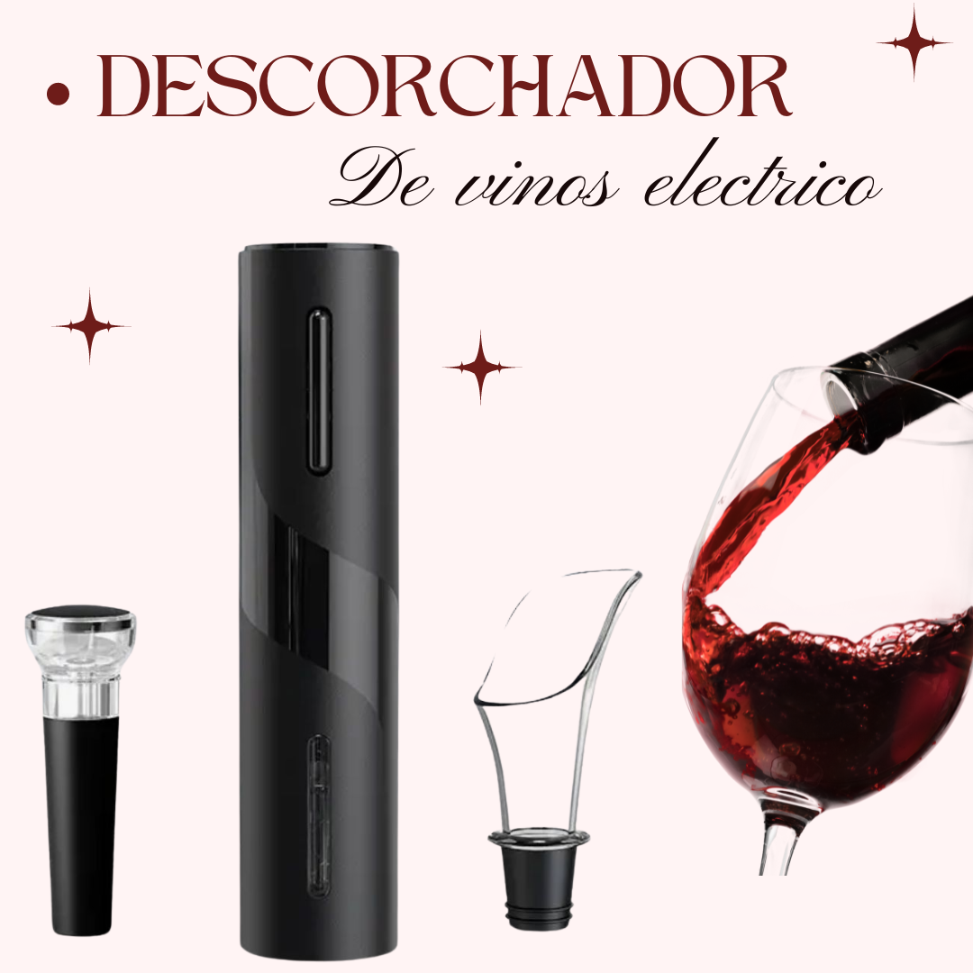 DESTAPA TUS VINOS SIN EXFUERZO . DESCORCHADOR DE VINOS ELECTRICO